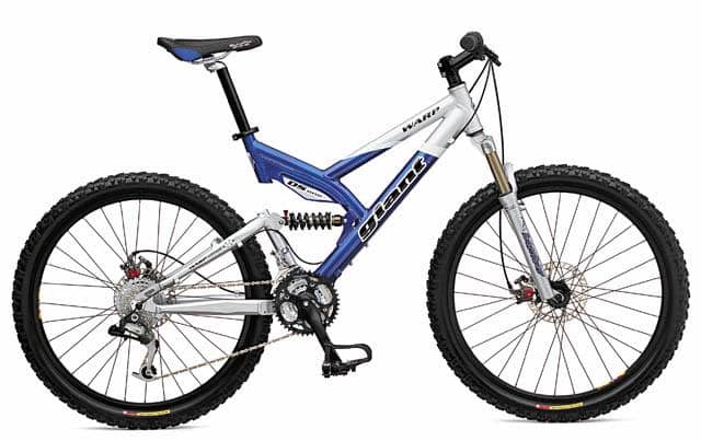 giant warp ds2 full suspension mountain bike